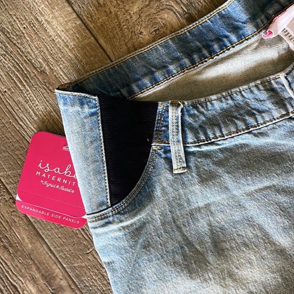 Isabel Maternity MIDI Expandable Side Panels Shorts, 8/29 - Picture 3 of 9